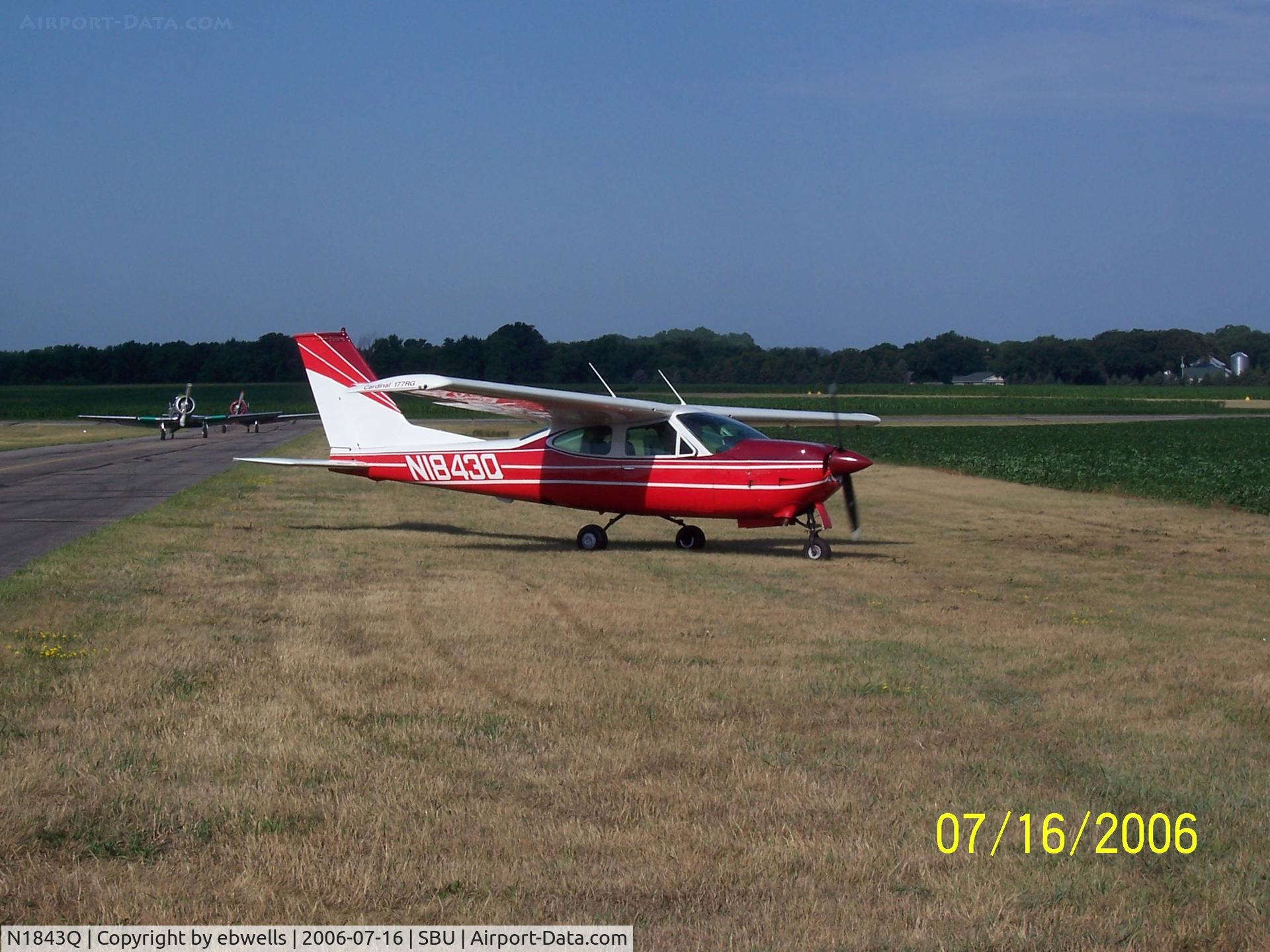 N1843Q, 1972 Cessna 177RG Cardinal C/N 177RG0243, Blue Eart fly in breakfast.