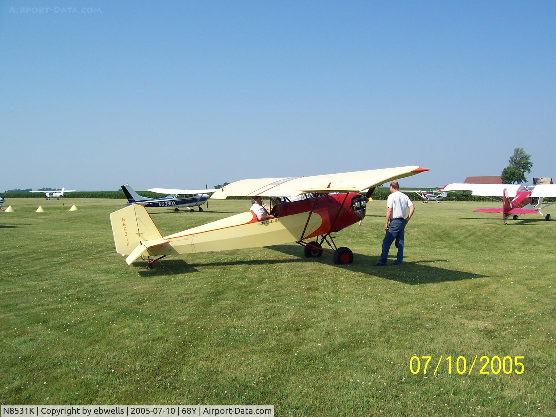N8531K, 1985 Pietenpol  C/N 1, Wells Fly In