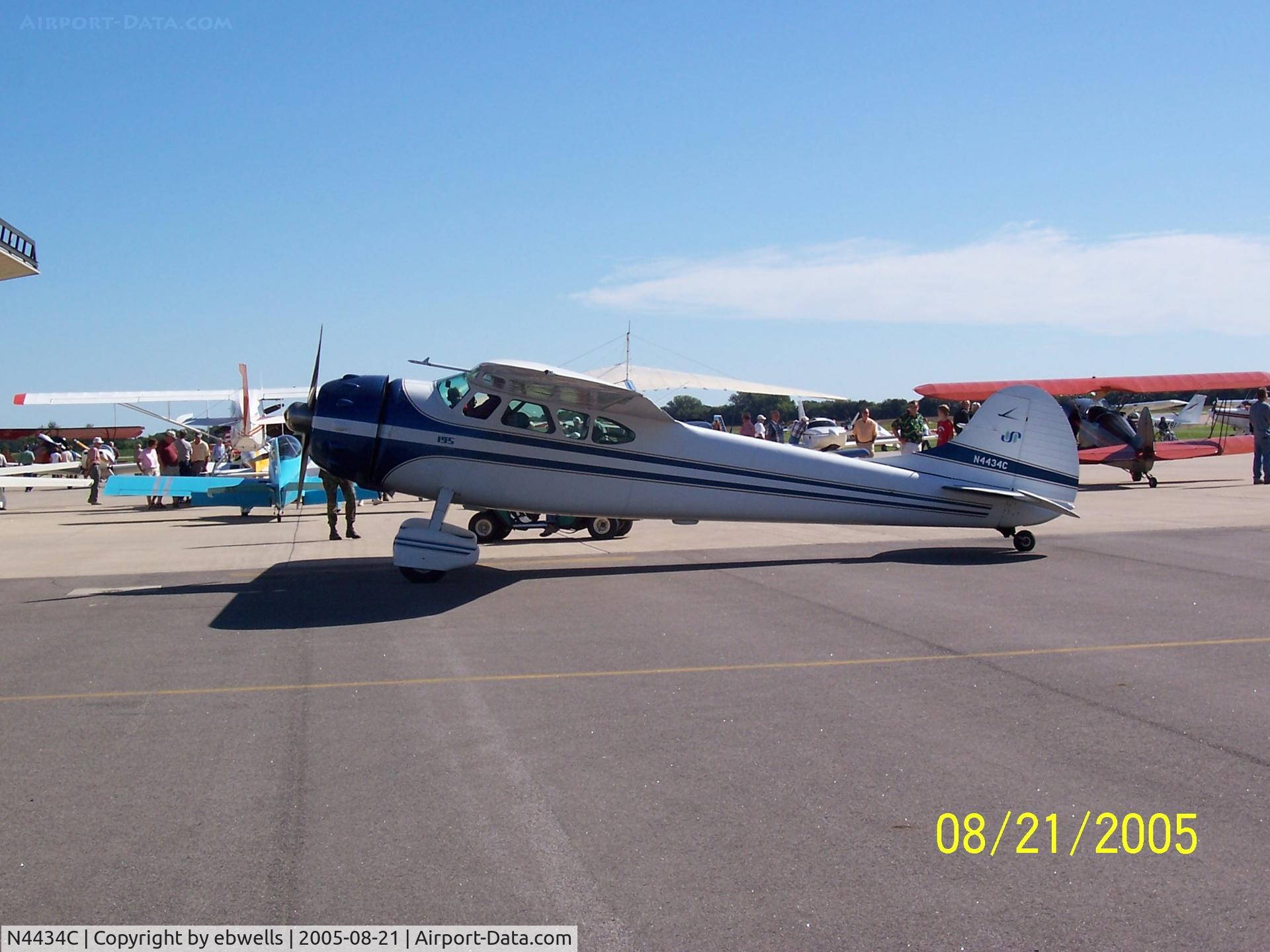 N4434C, 1953 Cessna 195A C/N 16019, .