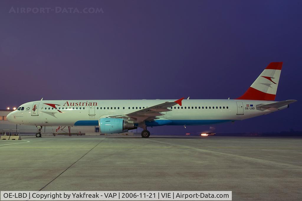 OE-LBD, 1998 Airbus A321-211 C/N 920, Austrian Airlines Airbus 321
