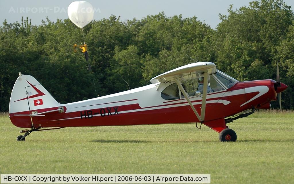 HB-OXX, 1958 Piper PA-18-150 Super Cub C/N 18-6300, Piper PA-18-150 cn: 18-6300