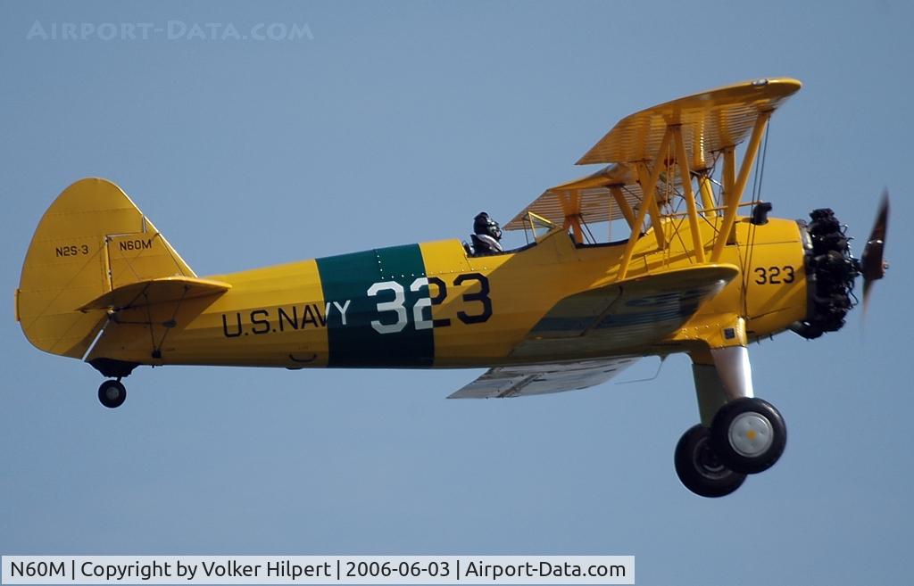 N60M, 1943 Boeing A75N1 (PT-17) C/N 75-4572, Boeing N2S-3 Stearman (PT-13) cn 75-4572 1943