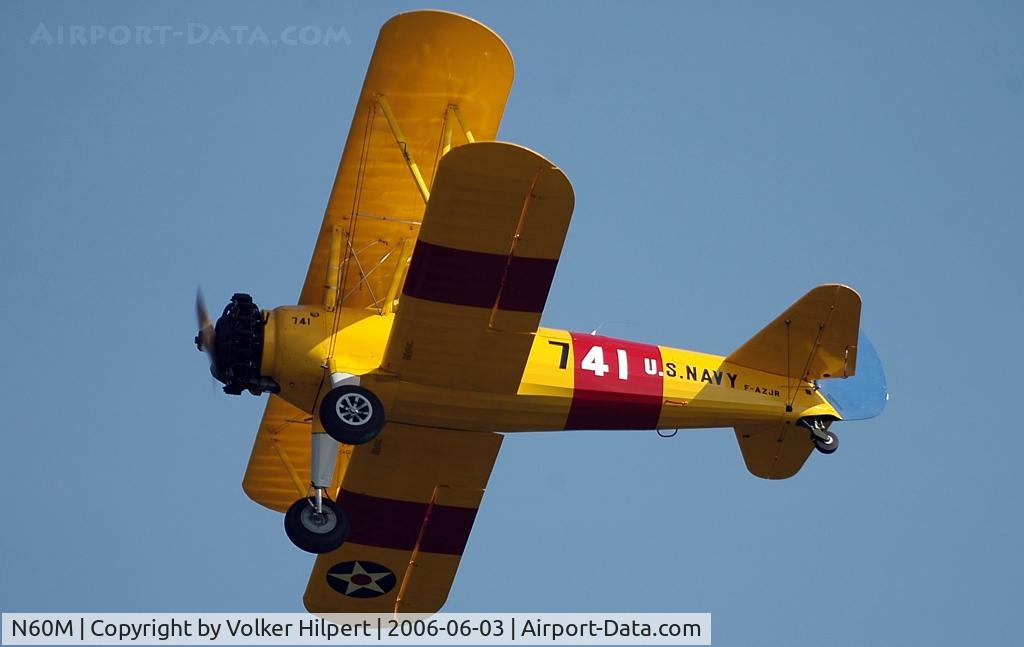 N60M, 1943 Boeing A75N1 (PT-17) C/N 75-4572, Boeing N2S-3 Stearman (PT-13) cn 75-4572 1943