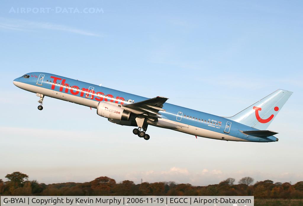 G-BYAI, 1993 Boeing 757-204 C/N 26967, Tomo's 757 off of 24L.