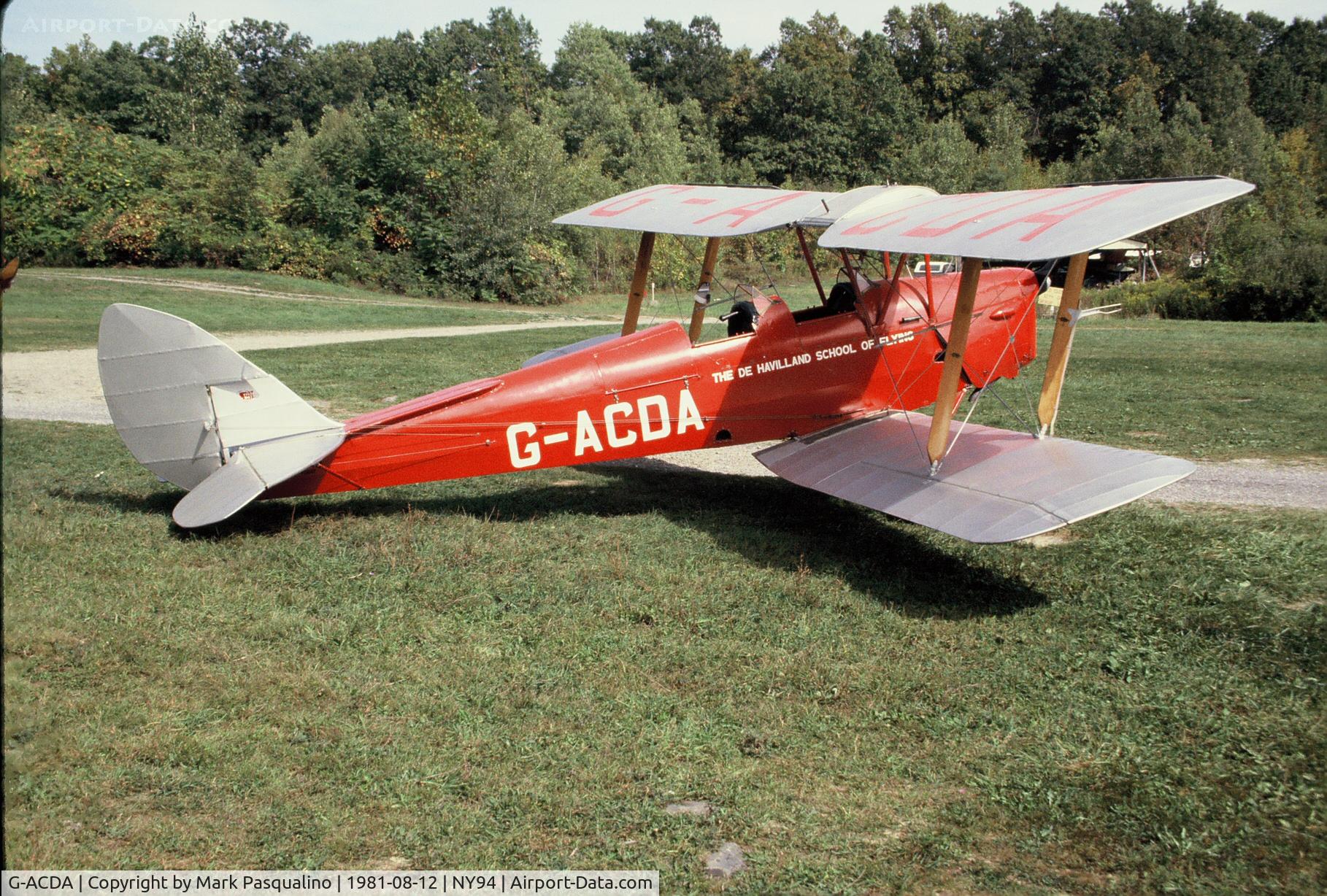 G-ACDA, 1934 De Havilland DH-82A Tiger Moth II C/N 3175, DH-82A