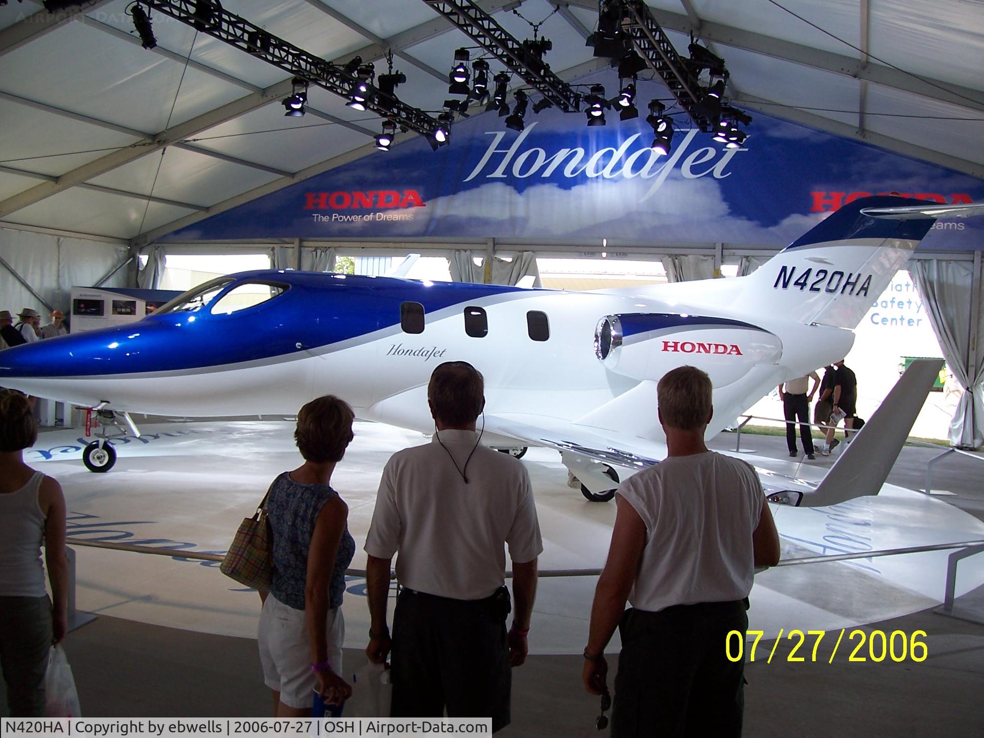 N420HA, 2003 Honda HA-420 HondaJet C/N P001, Honda Pavillion