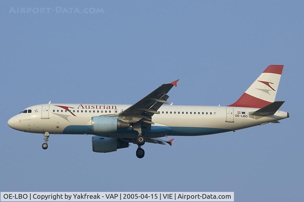 OE-LBO, 1998 Airbus A320-214 C/N 776, Austrian Airlines Airbus 320