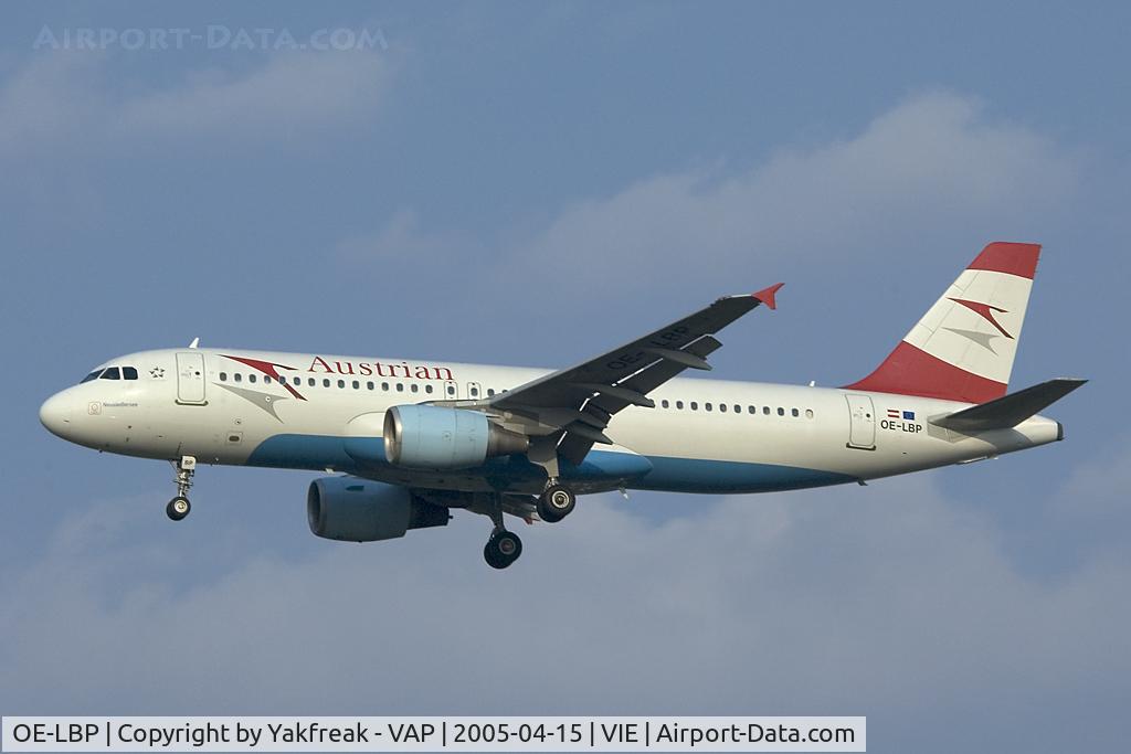 OE-LBP, 1998 Airbus A320-214 C/N 797, Austrian Airlines Airbus 320