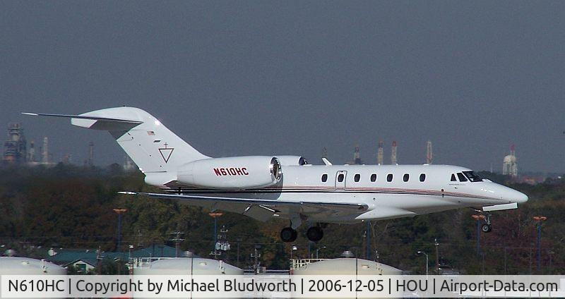 N610HC, 1998 Cessna 750 Citation X C/N 7500054, Lands on 12R