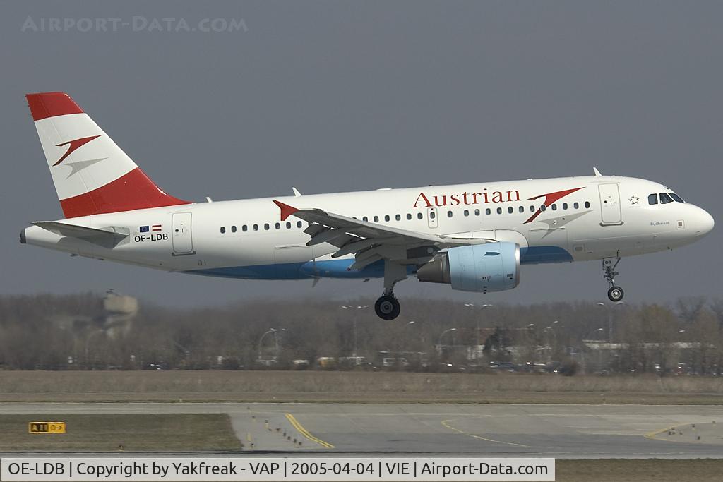 OE-LDB, 2004 Airbus A319-112 C/N 2174, Austrian Airlines Airbus 319
