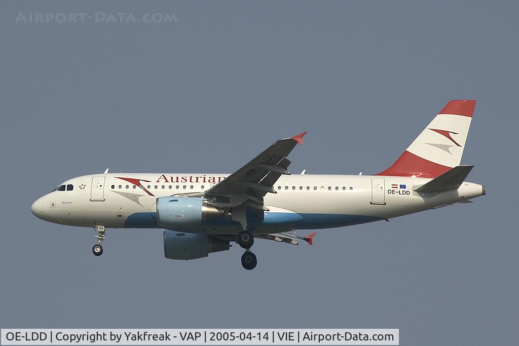 OE-LDD, 2005 Airbus A319-112 C/N 2416, Austrian Airlines Airbus 319