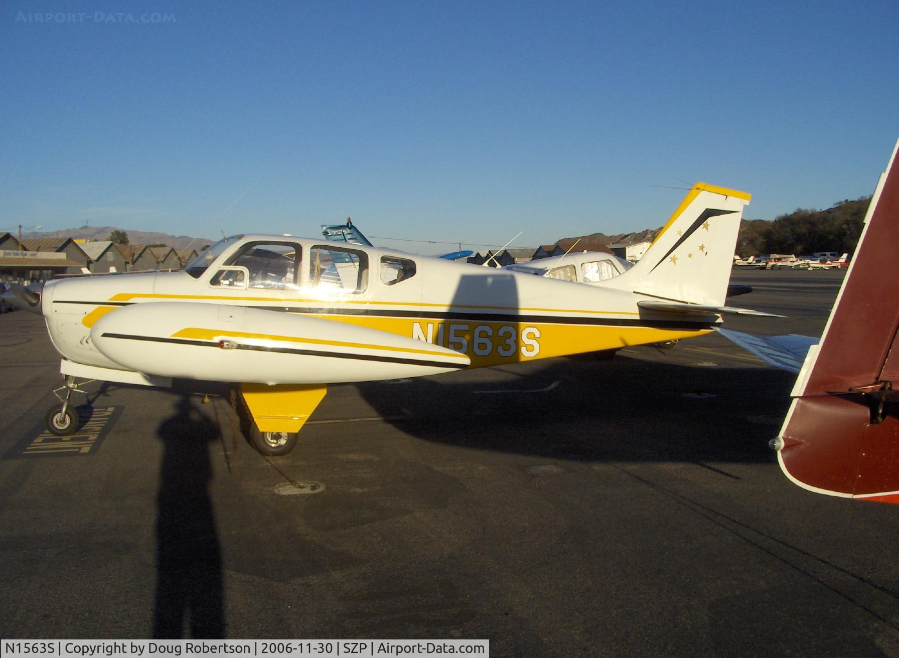 N1563S, 1962 Beech 35-B33 Debonair C/N CD-524, 1962 Beech 35-B33 DEBONAir, Continental IO-470-K 225 Hp, tip tanks