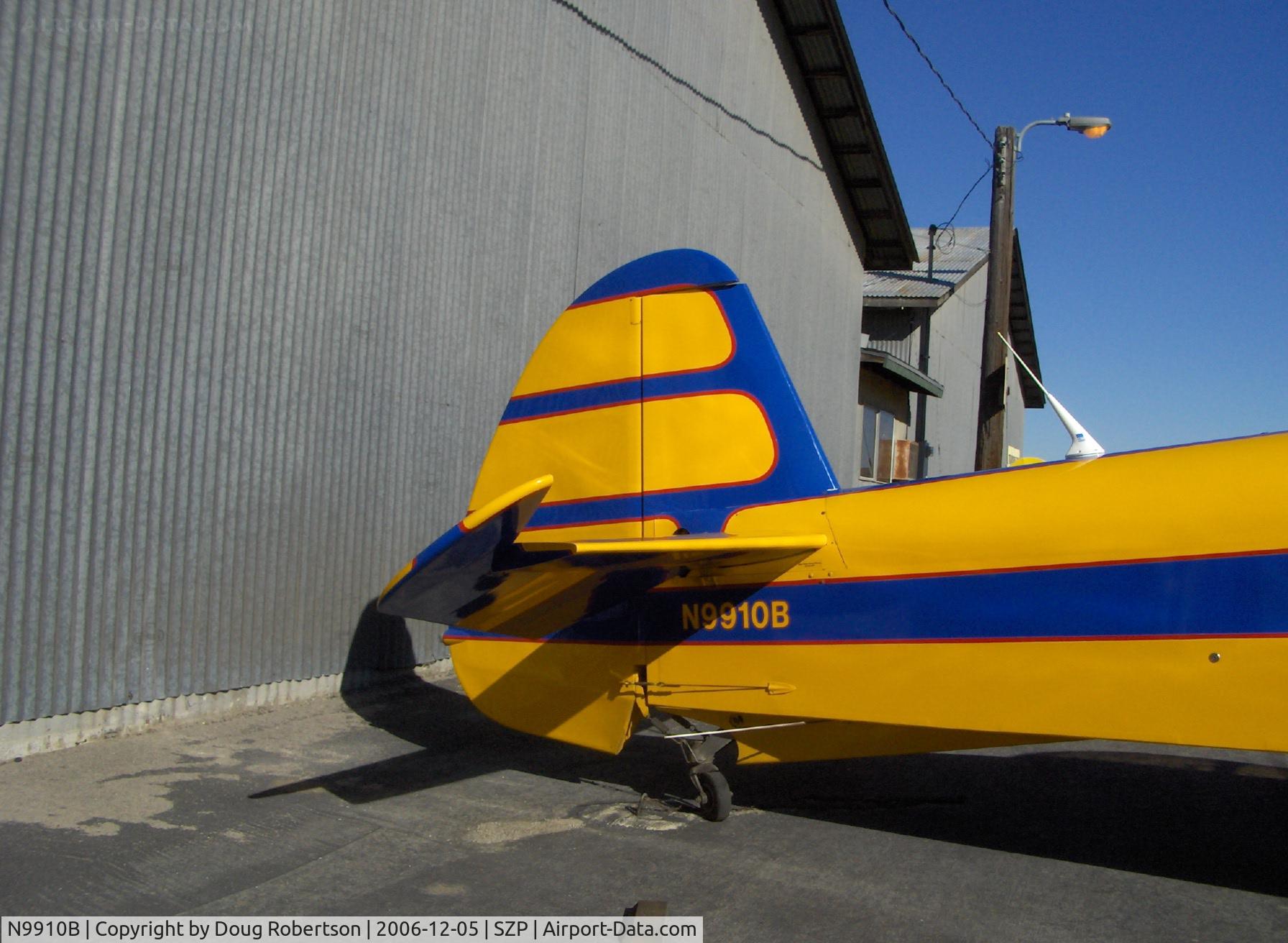 N9910B, Mudry CAP-10B C/N 267, 1993 Avions Mudry Et Cie CAP 10B Acrobatic, Lycoming AEIO-360-C 180 Hp, large balanced rudder with counter-tab