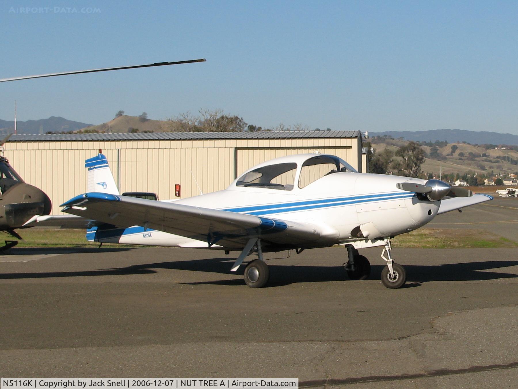 N5116K, 1950 Ryan NAVION A C/N NAV-4-2016, Taken at the Nut Tree Airport in Vacaville, Ca.