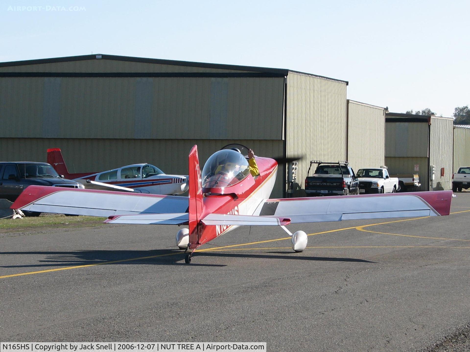 N165HS, 2003 Vans RV-8 C/N 80261, Taken at the Nut Tree Airport in Vacaville, Ca.