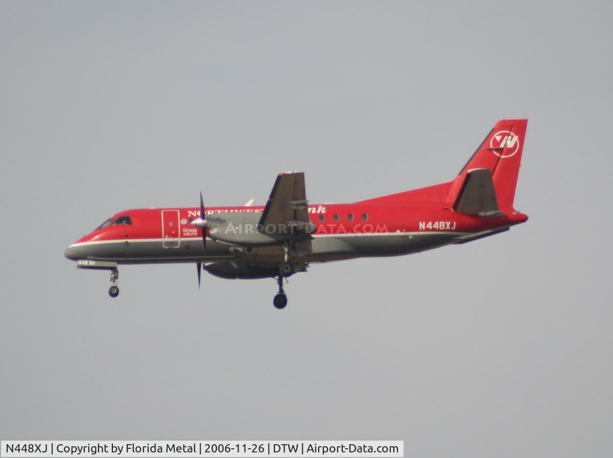 N448XJ, 1998 Saab 340B C/N 340B-448, Mesaba Saab 340
