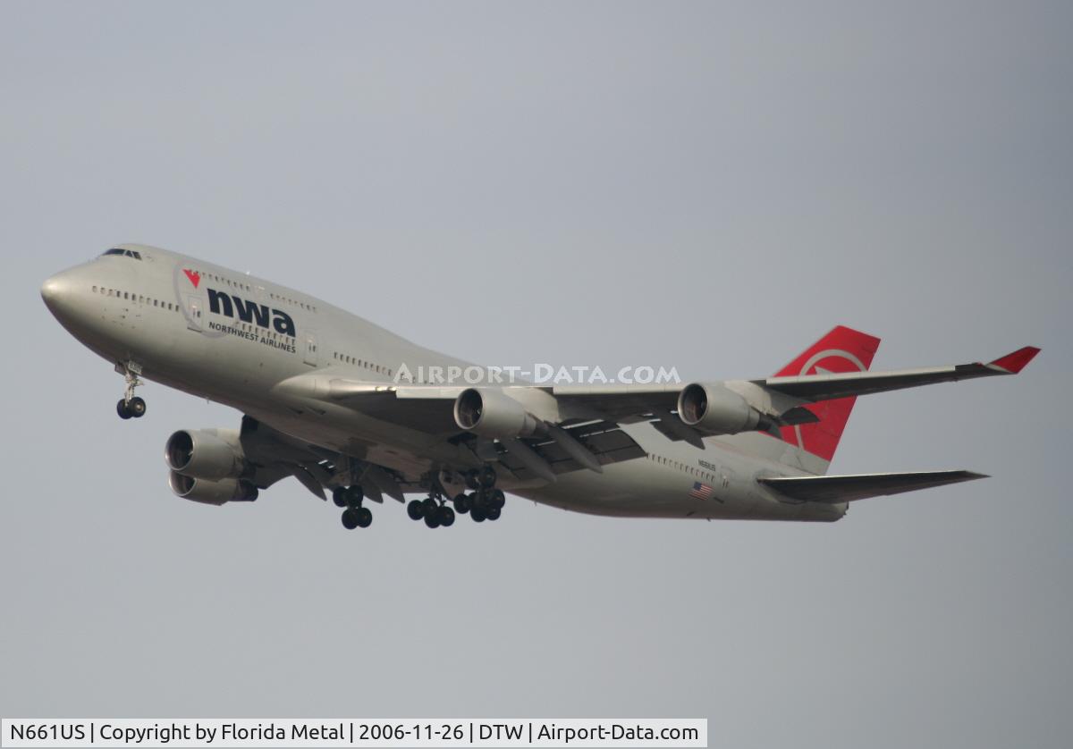 N661US, 1989 Boeing 747-451 C/N 23719, Northwest 747-400