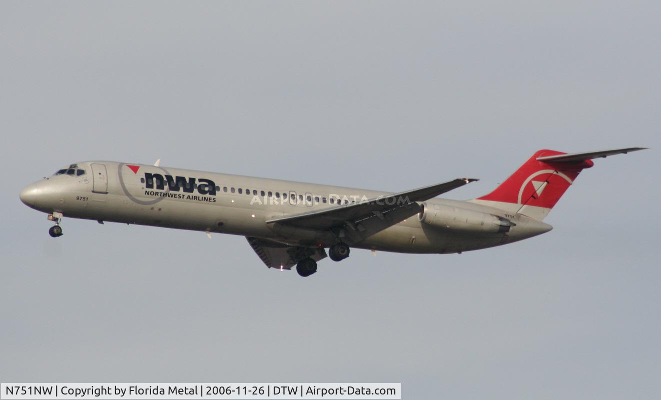 N751NW, 1968 Douglas DC-9-41 C/N 47115, Northwest DC-9-41