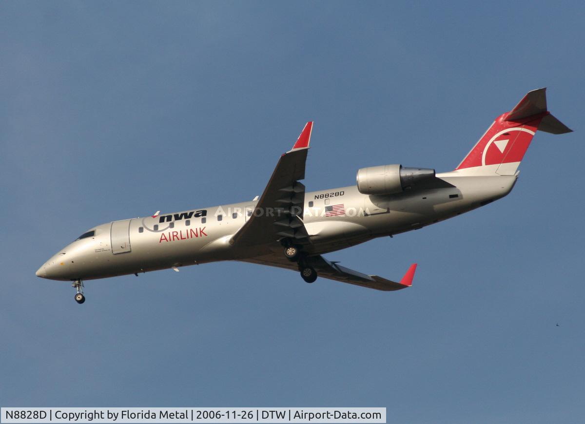 N8828D, 2003 Bombardier CRJ-200LR (CL-600-2B19) C/N 7828, CRJ-440
