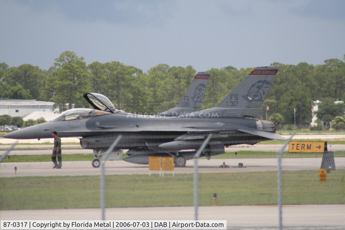 87-0317, 1987 General Dynamics F-16C Fighting Falcon C/N 5C-578, F-16
