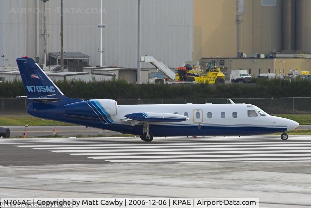 N705AC, 1977 Israel Aircraft Industries 1124 C/N 209, Departing Paine Field for KBFI