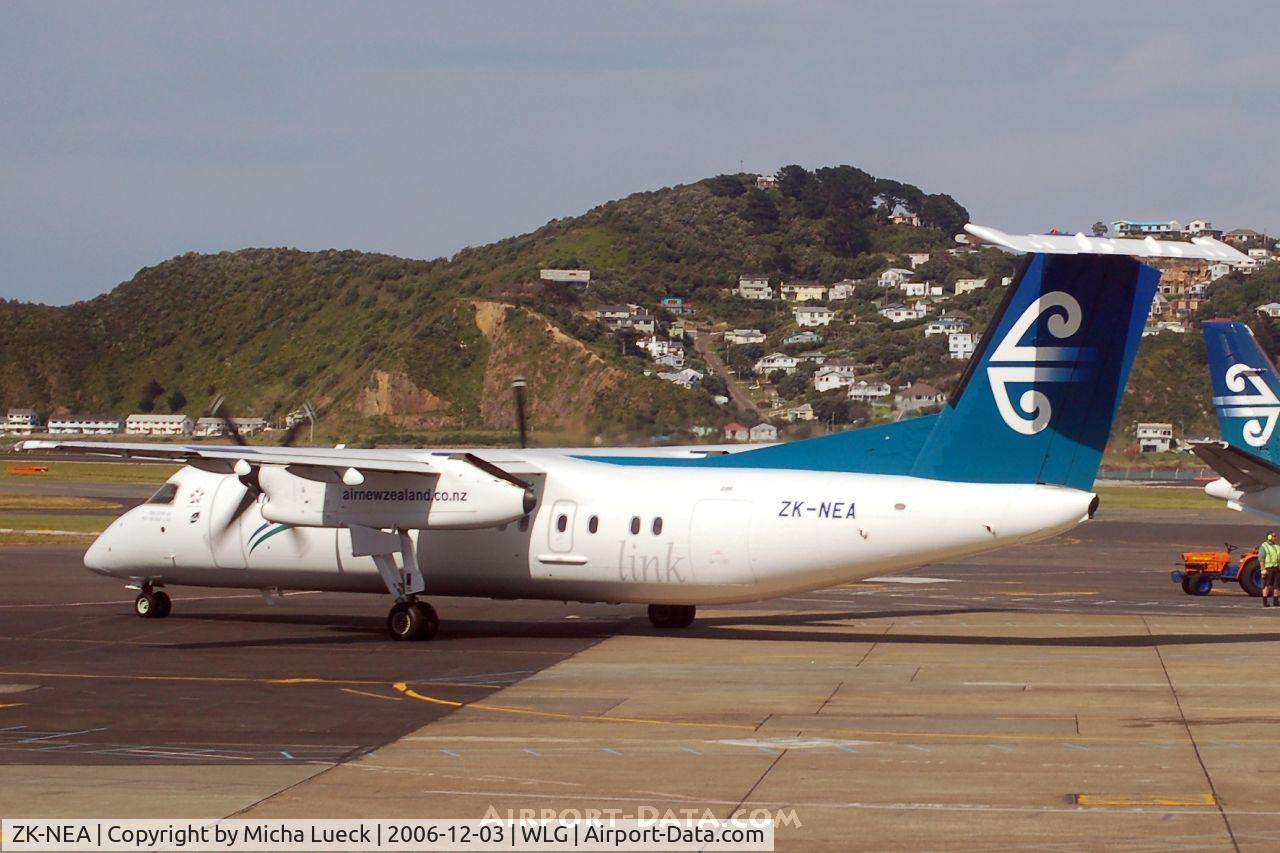 ZK-NEA, 2005 De Havilland Canada DHC-8-311 Dash 8 C/N 611, Leaving Wellington