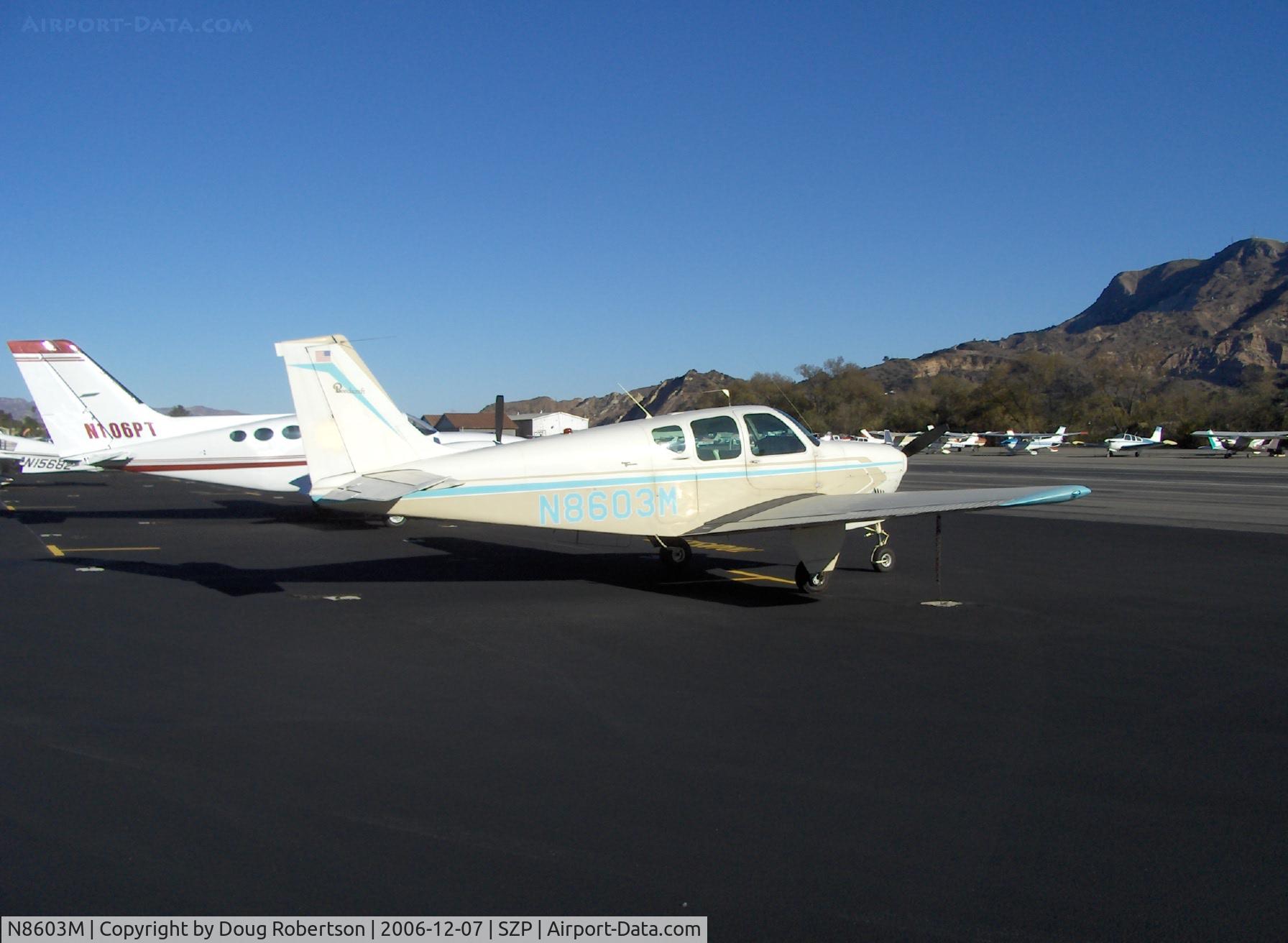 N8603M, 1963 Beech 35-B33 Debonair C/N CD-658, 1963 Beech 35-B33 DEBONAIR, Continental IO-470-K 225 Hp