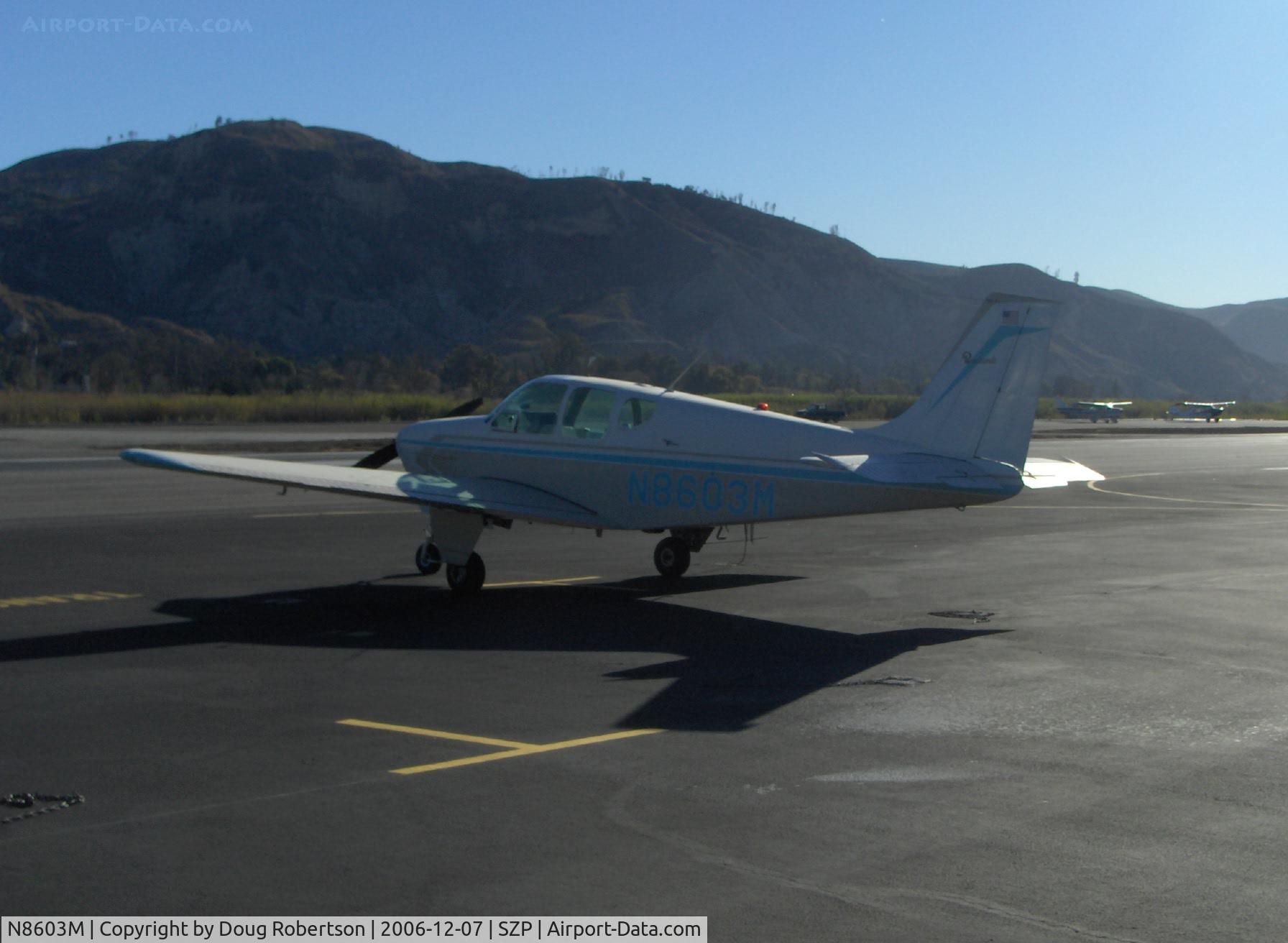N8603M, 1963 Beech 35-B33 Debonair C/N CD-658, 1963 Beech 35-B33 DEBONAIR, Continental IO-470-K 225 Hp