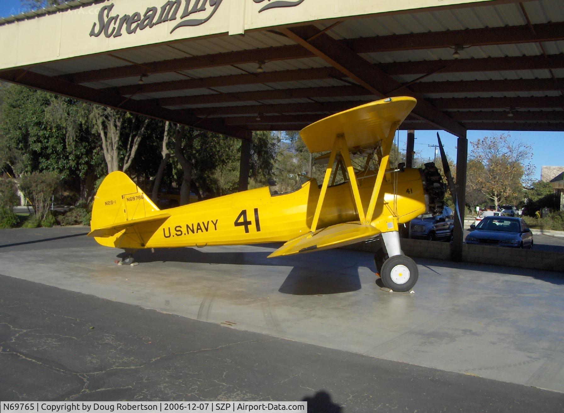 N69765, 1941 Boeing A75N1 (PT17) C/N 75-1044, 1941 Boeing Stearman A75N1 (PT-17) as Navy N2S-1, Continental W670-5 220 Hp