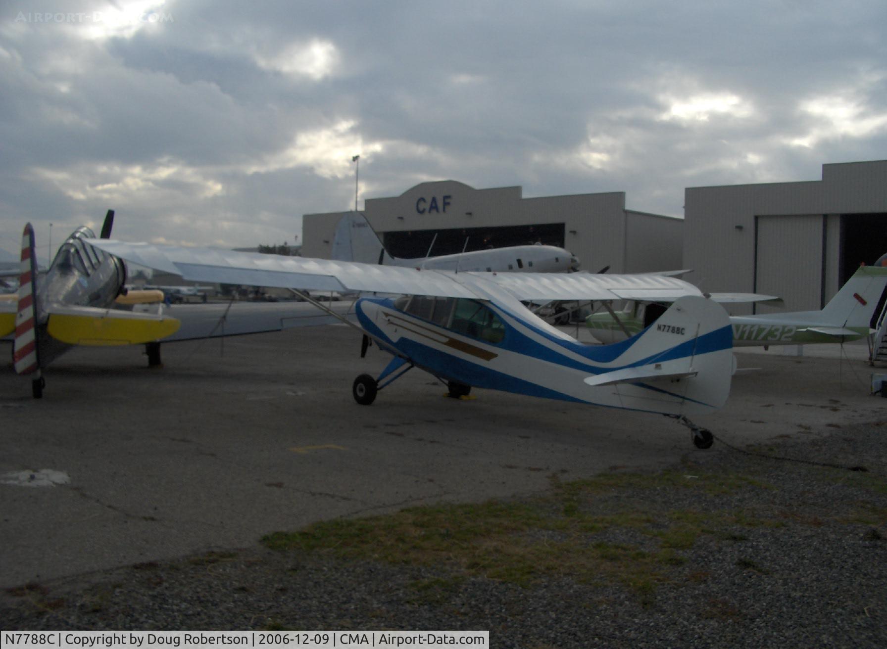 N7788C, 1946 Aeronca 7DC C/N 7AC-5928, 1946 Aeronca 7DC CHAMPION, Continental C85 85 horsepower, standard for the 7DC model
