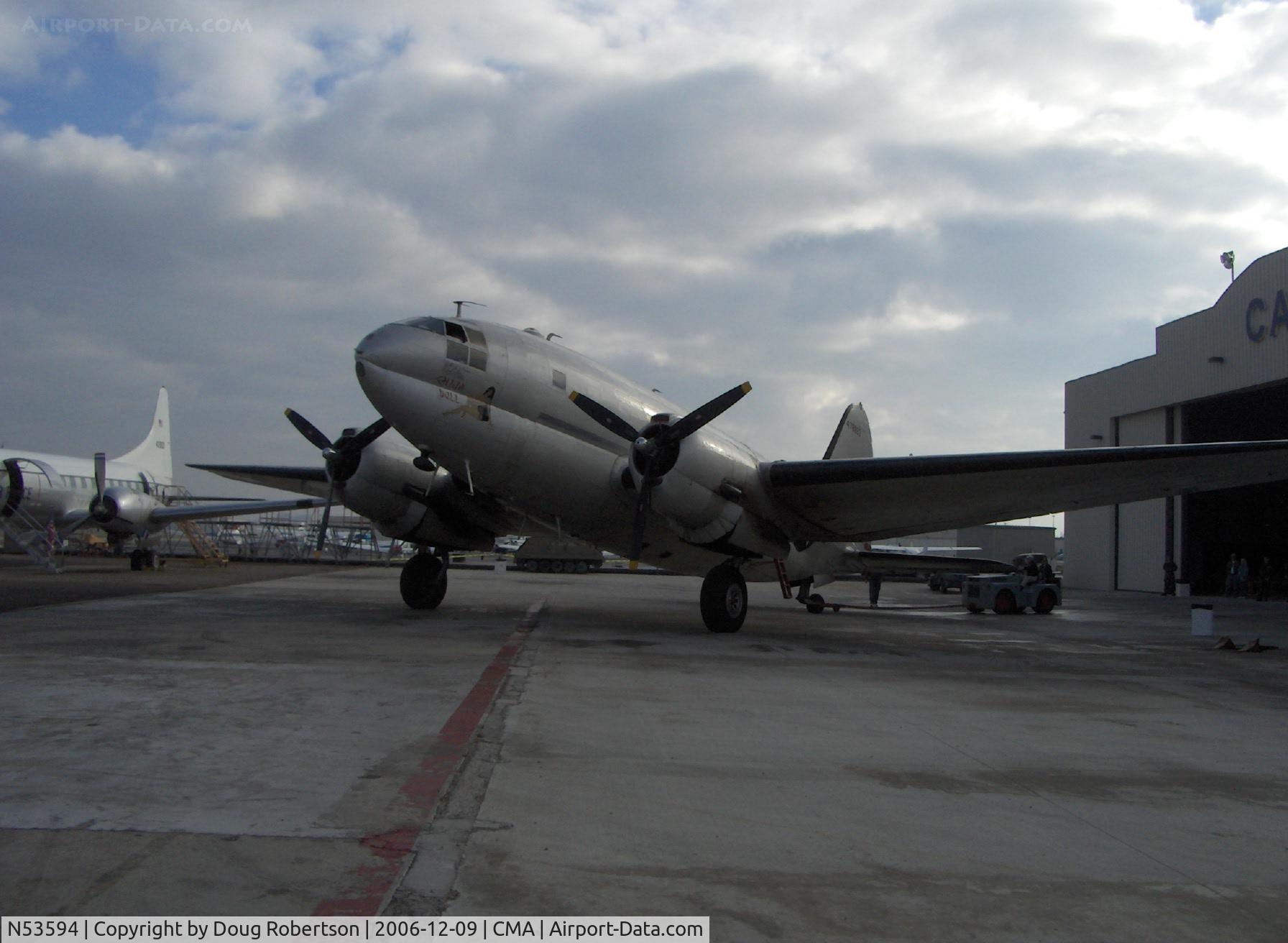 N53594, 1944 Curtiss C-46F Commando C/N 22486, 1945 Curtiss-Wright C-46F COMMANDO 'China Doll', two P&W R-2800 2,000 Hp