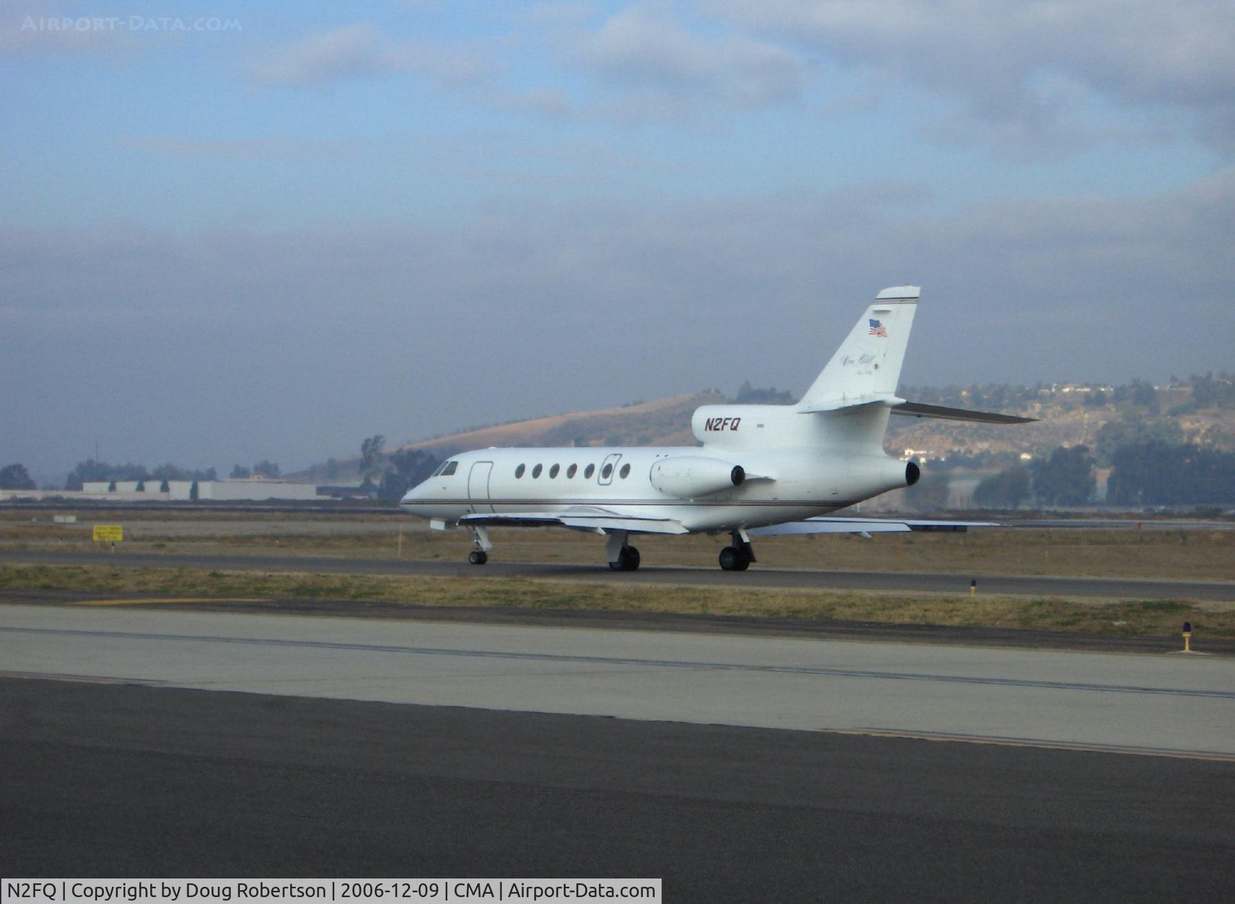 N2FQ, 1986 Dassault Falcon 50 C/N 167, 1986 Dassault-Breguet FALCON 50, three Garrett TFE 731-40 3,700 lb st turbofans, taxi