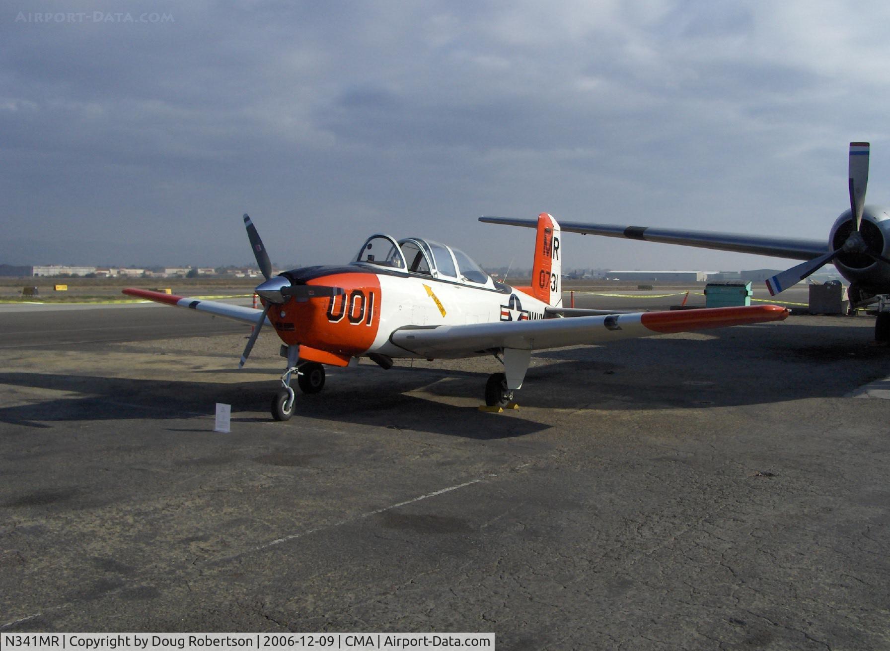 N341MR, 1955 Beech D-45 (T-34B) Mentor C/N BG-65, 1955 Beech D-45 as T-34B MENTOR, Continental IO-550B 300 Hp upgrade