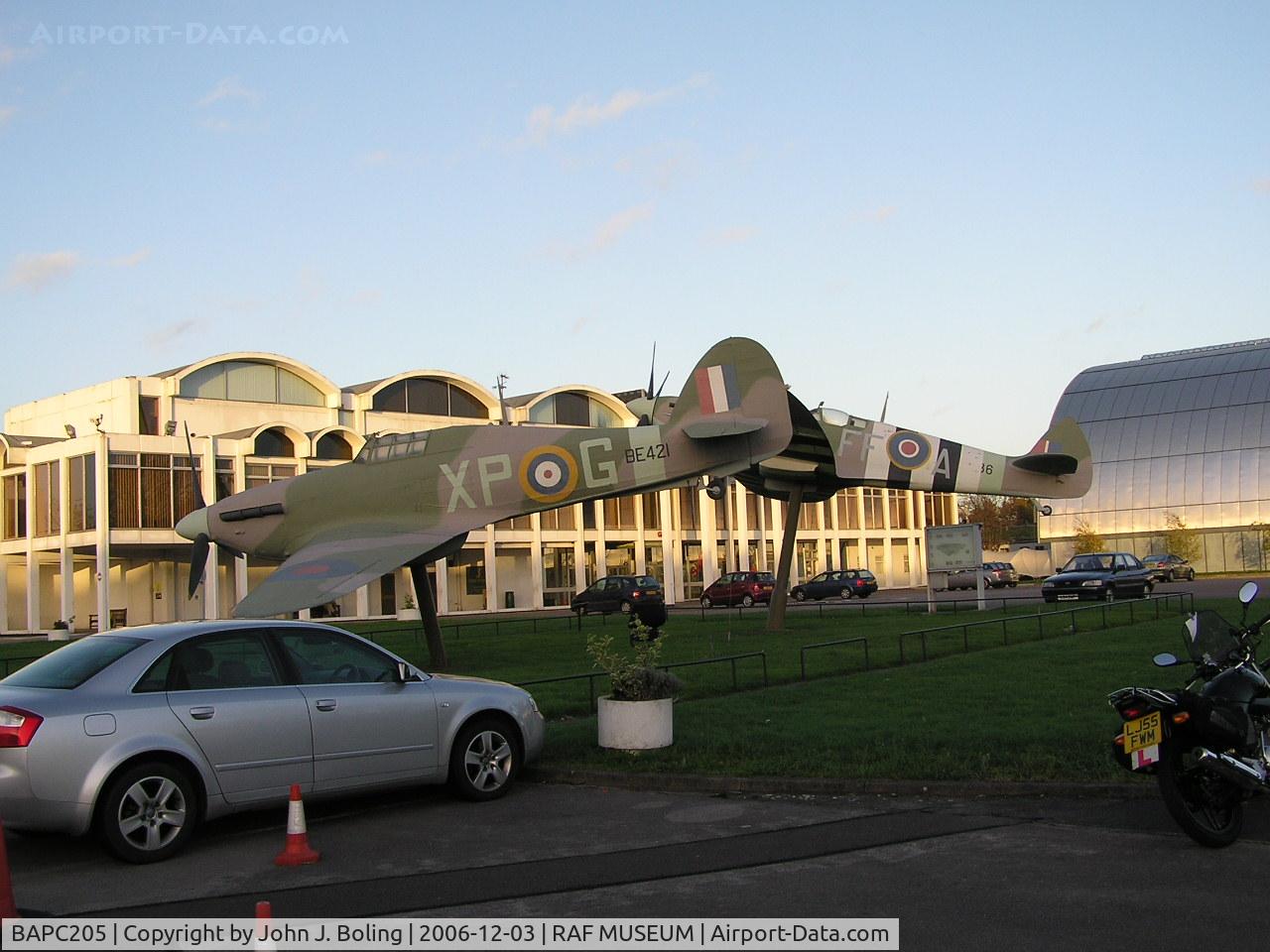 BAPC205, Hawker Hurricane Replica C/N BAPC.205, Display outside RAF Museum north of London