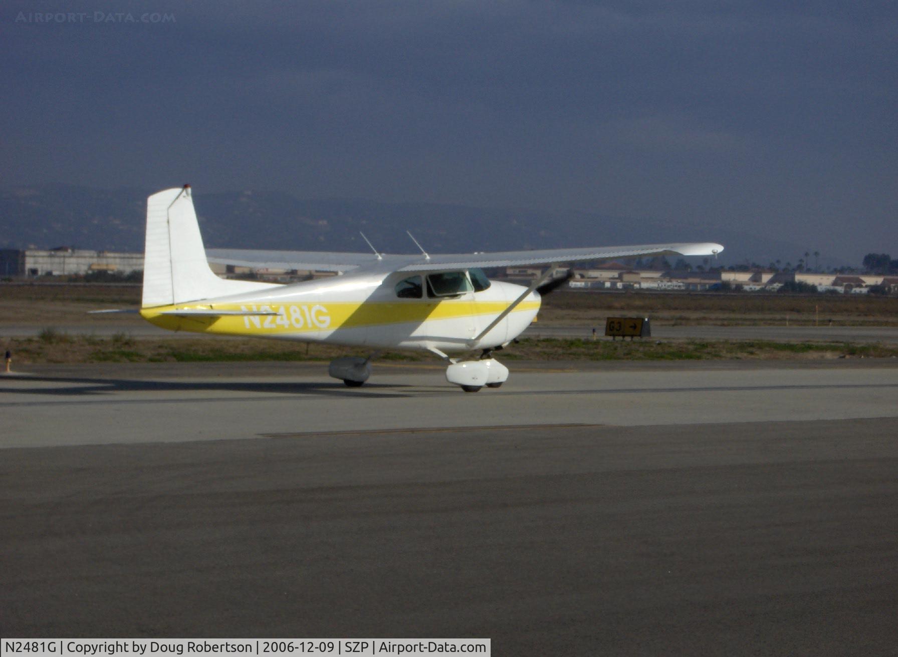 N2481G, 1959 Cessna 182B Skylane C/N 51781, 1959 Cessna 182B, Continental O-470 230 Hp, taxi