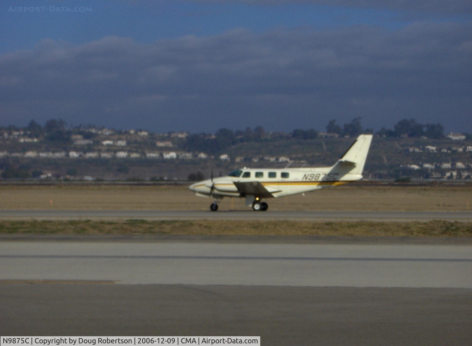 N9875C, 1983 Cessna T303 Crusader C/N T30300228, 1983 Cessna T303 CRUSADER, two Continental TSIO-520-AE 250 Hp, taxi