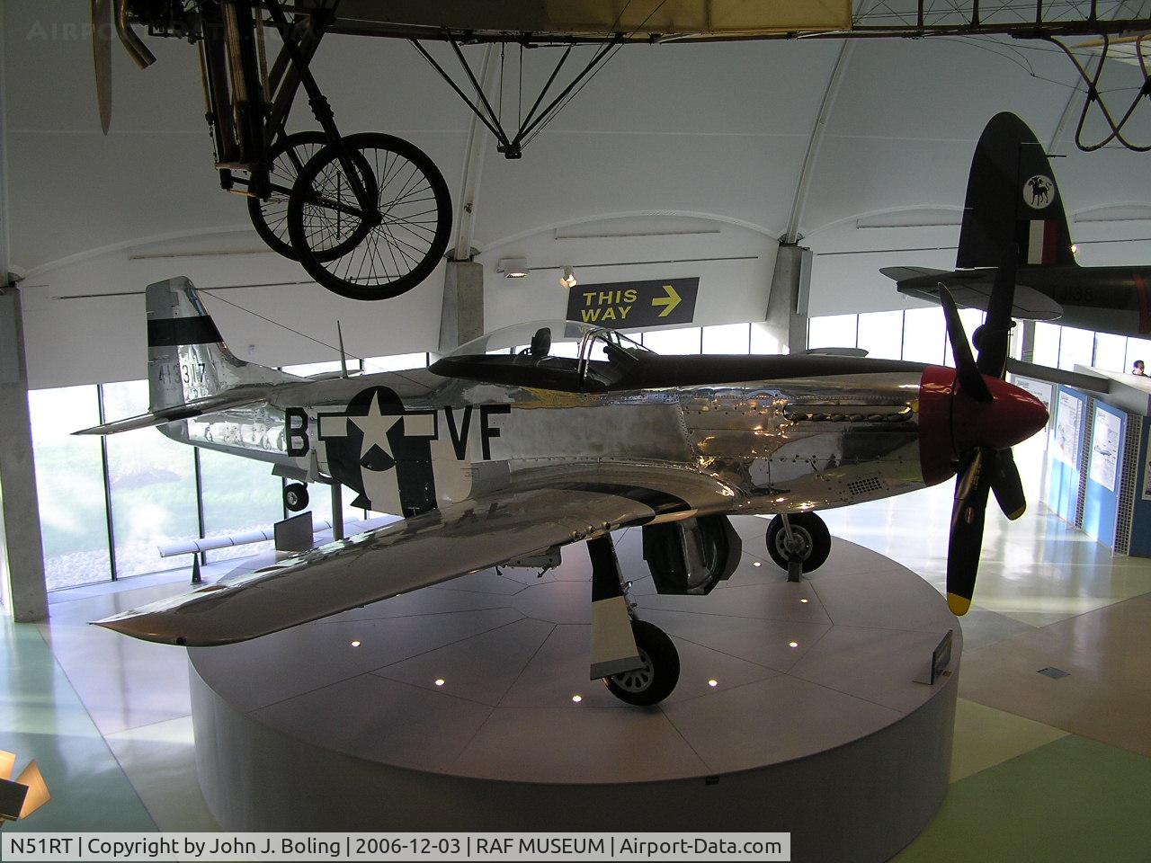 N51RT, 1944 North American F-51D Mustang C/N 122-40949, P51D at RAF Museum
