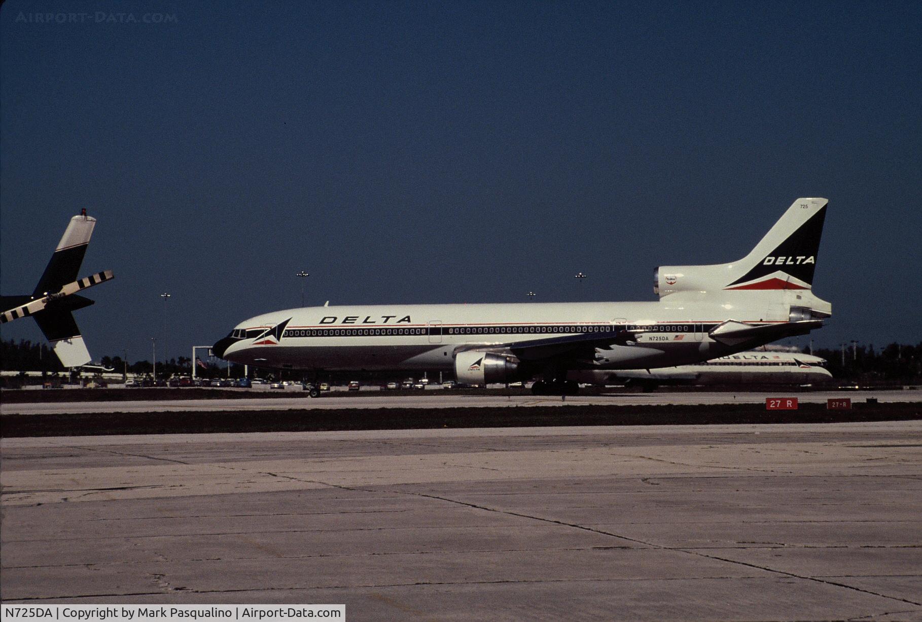 N725DA, 1979 Lockheed L-1011-385-1 TriStar C/N 193C-1162, Lockheed L-1011