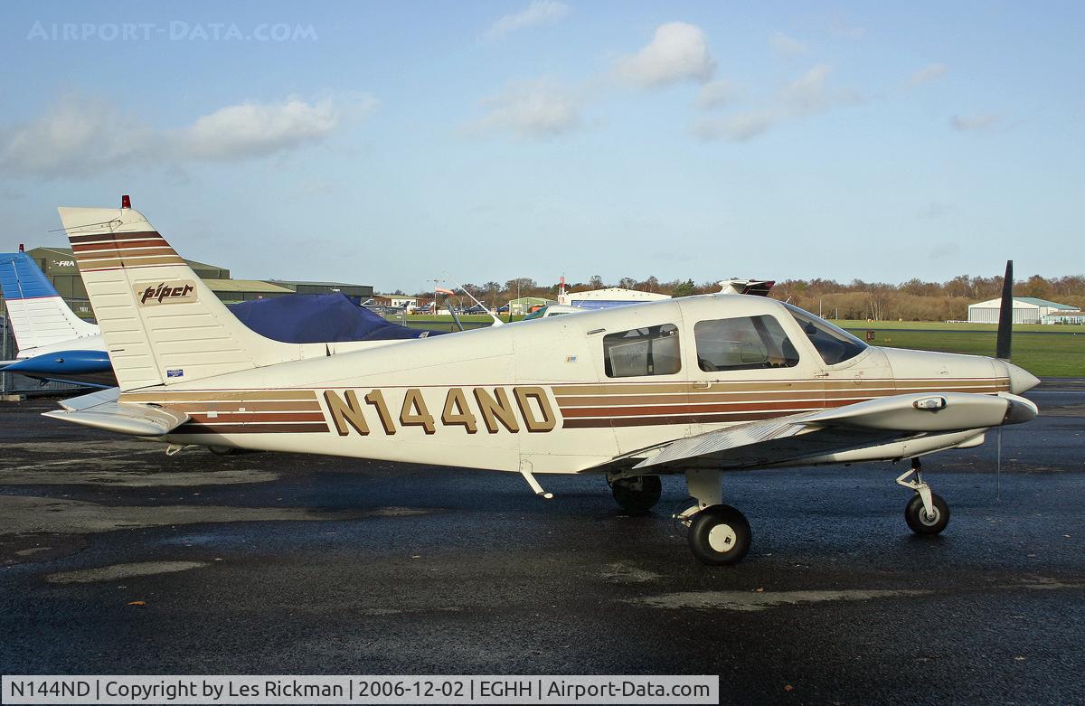 N144ND, 1989 Piper PA-28-161 Cadet C/N 28-41225, Piper PA-28-161