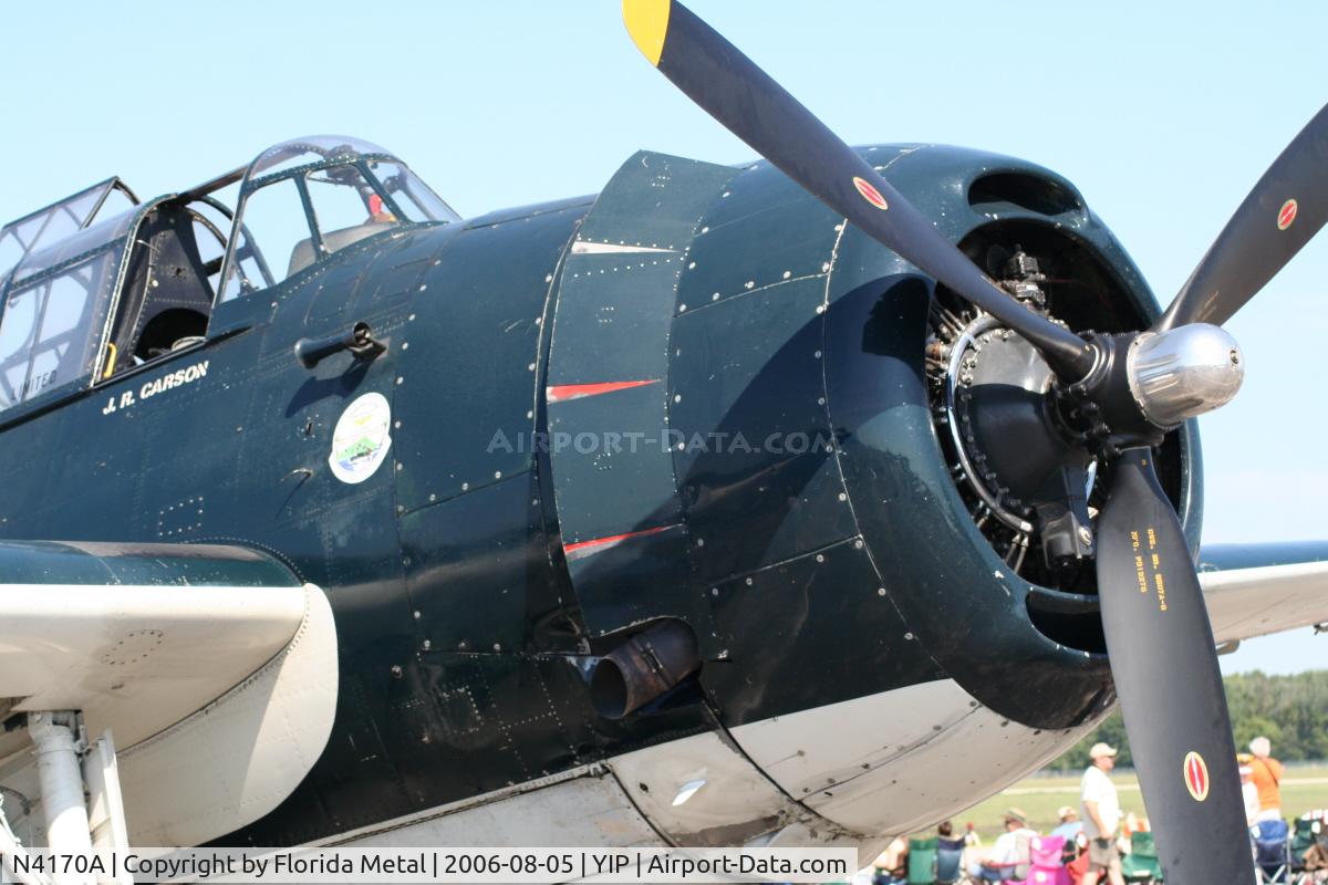 N4170A, Grumman TBM-3E Avenger C/N 4358 (Bu91453), TBM Avenger