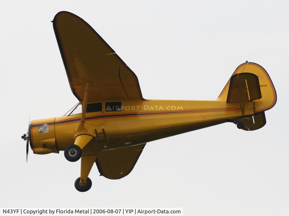 N43YF, 1943 Stinson V77 Reliant C/N 77-452, Yankee Air Force's newest plane