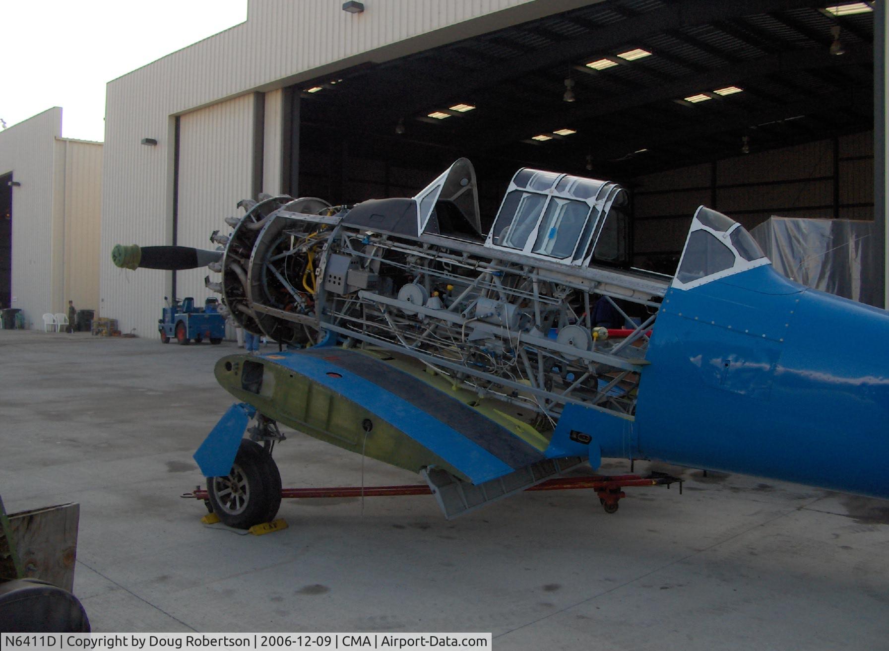 N6411D, 1942 North American SNJ-4 Texan C/N 88-10117, North American AT-6 TEXAN Rebuild/Restoration