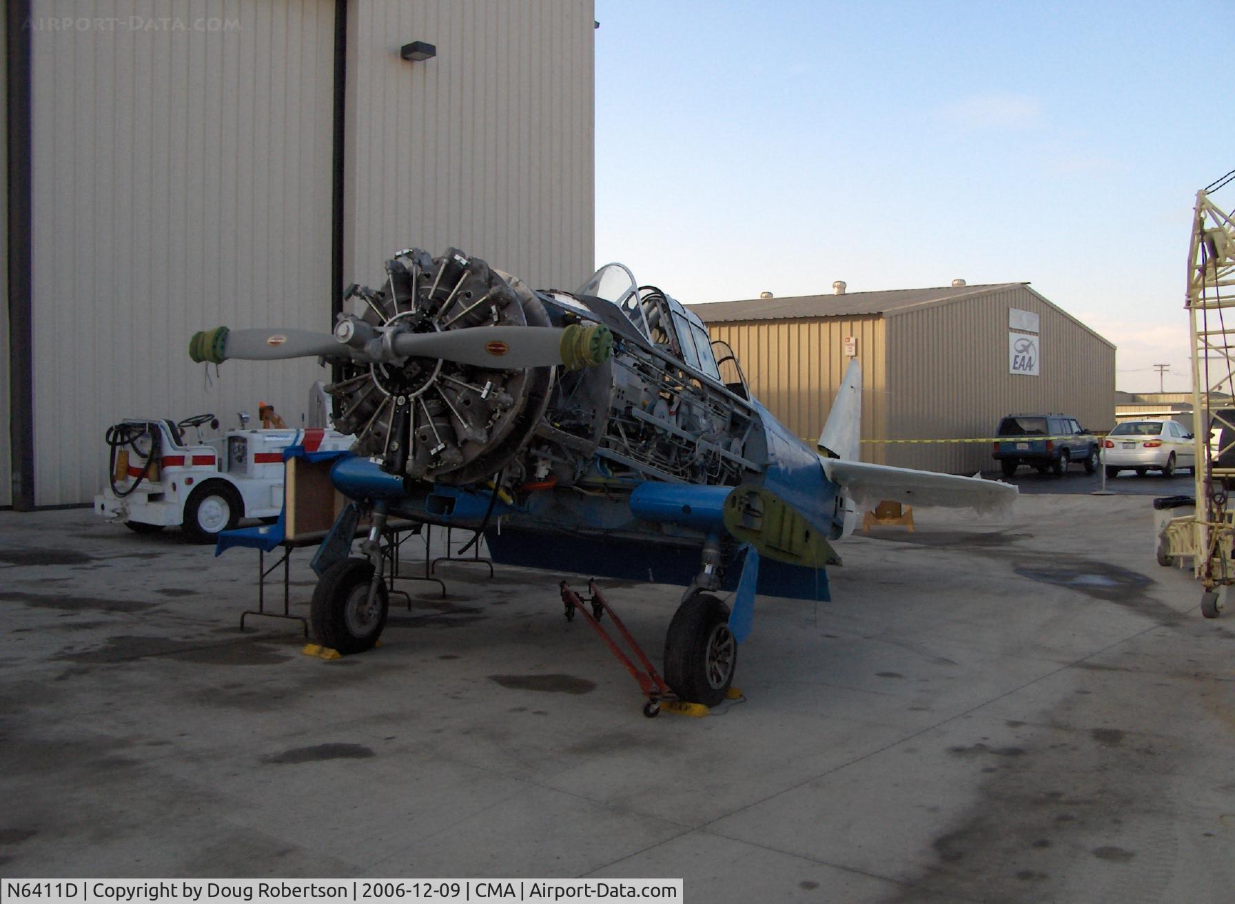 N6411D, 1942 North American SNJ-4 Texan C/N 88-10117, North American AT-6 TEXAN Rebuild/Restoration