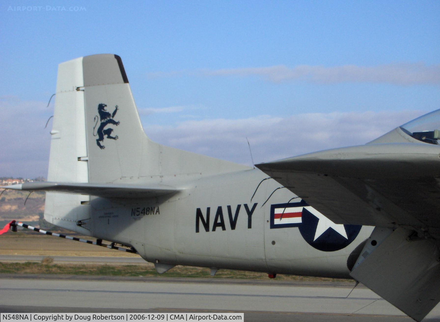 N548NA, North American T-28C Trojan C/N 226-125, North American T-28C TROJAN, Wright-Cyclone R-1820-9HD 1,425 Hp, US Navy C model has arresting hook for aircraft carrier traps