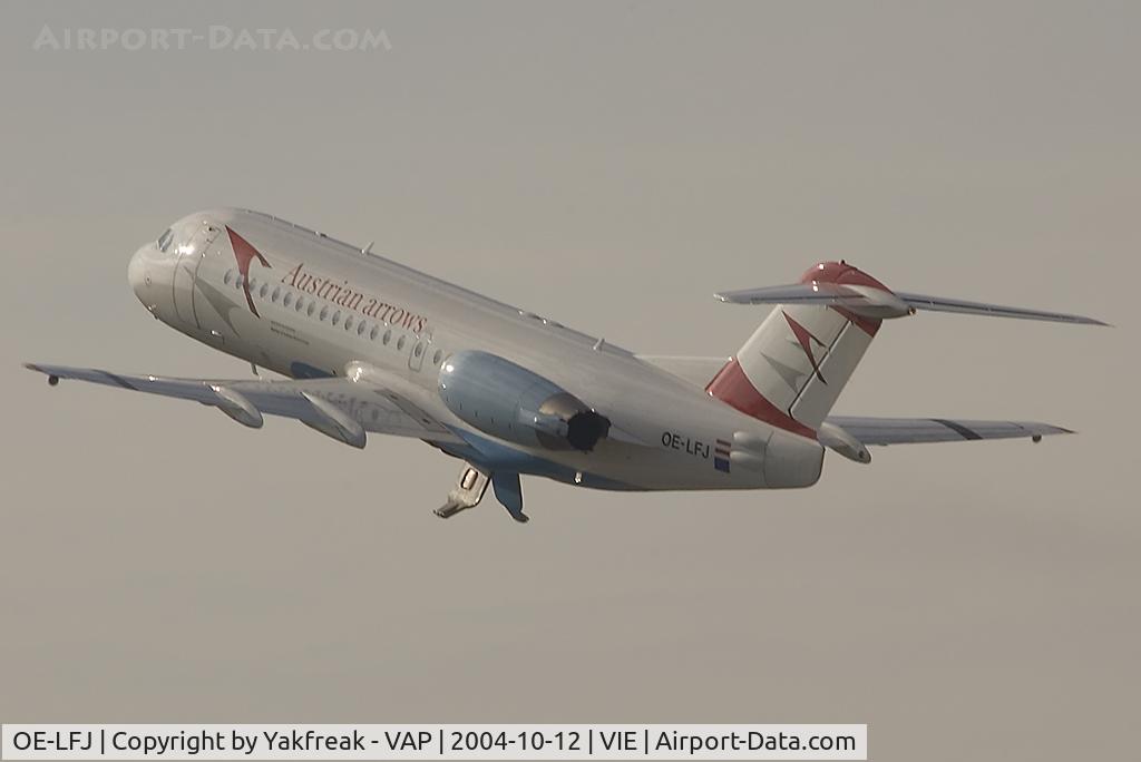 OE-LFJ, 1995 Fokker 70 (F-28-0070) C/N 11532, Austrian Arrows Fokker 70