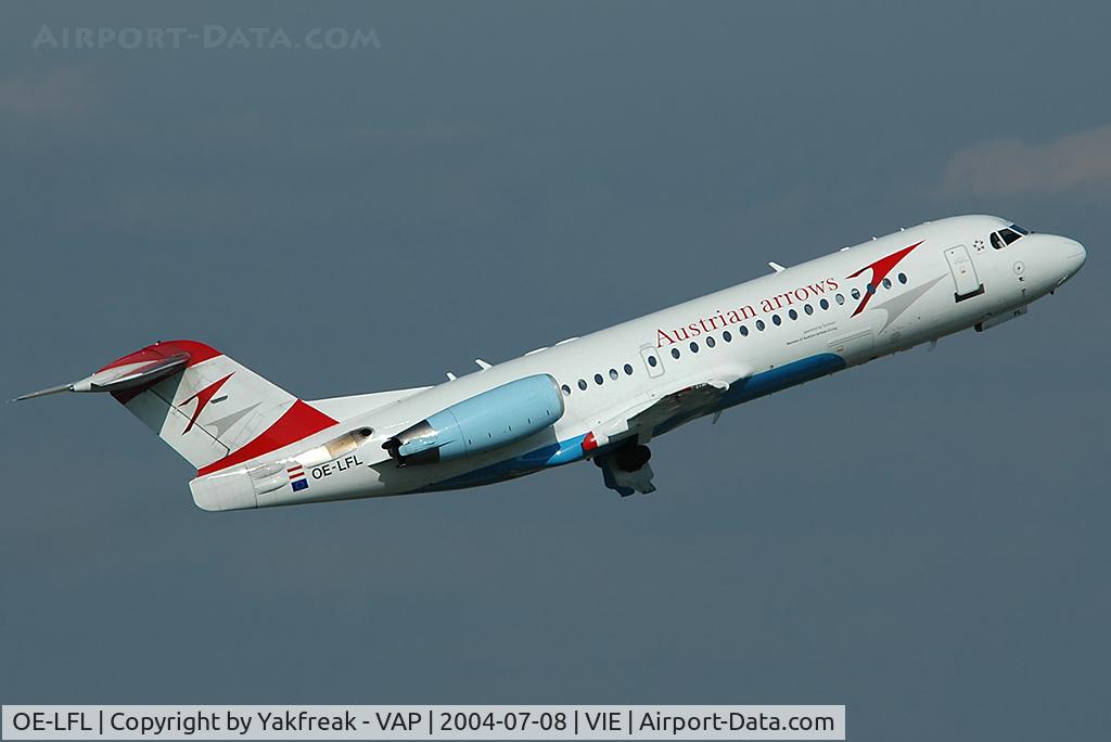 OE-LFL, 1995 Fokker 70 (F-28-0070) C/N 11573, Austrian Arrows Fokker 70