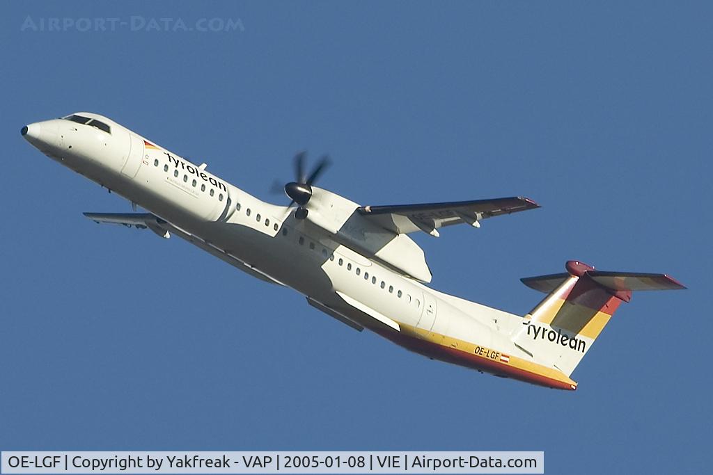 OE-LGF, 2002 De Havilland Canada DHC-8-402Q Dash 8 C/N 4068, Tyrolean Airways Dash 8-400