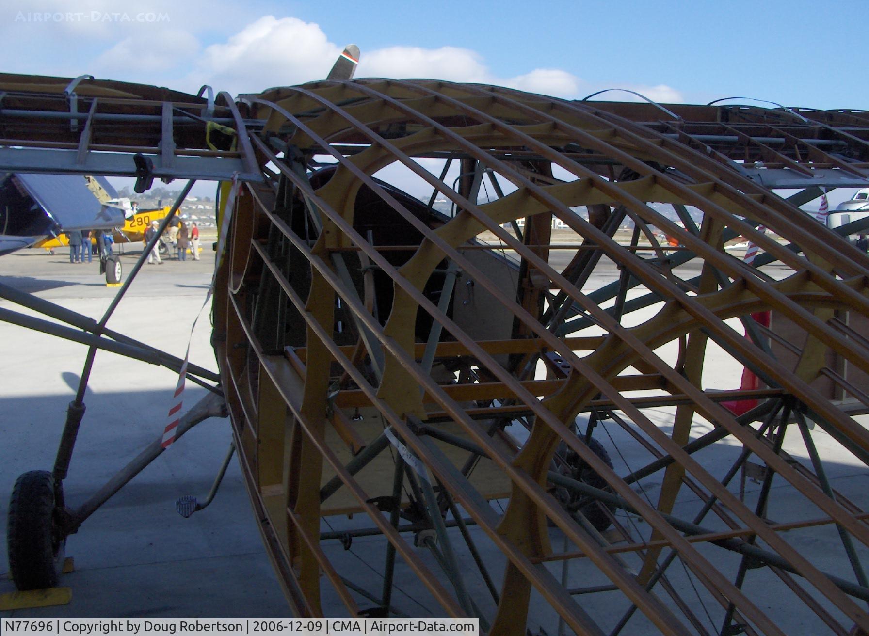 N77696, 1947 Fairchild 24R-46 C/N R46337, 1947 Fairchild F24R-46 (UC-61K), Ranger L-440-3 200 Hp, in restoration, symphony of varnished wood