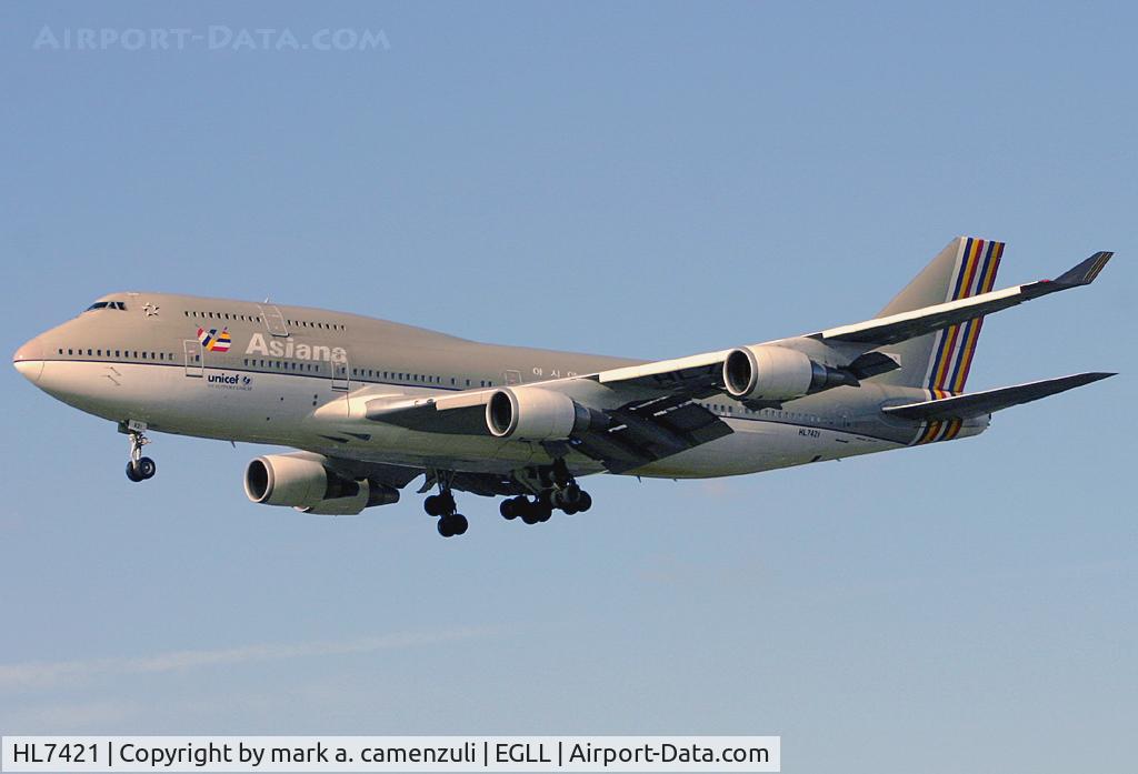 HL7421, 1996 Boeing 747-48EM C/N 25784, B.747
