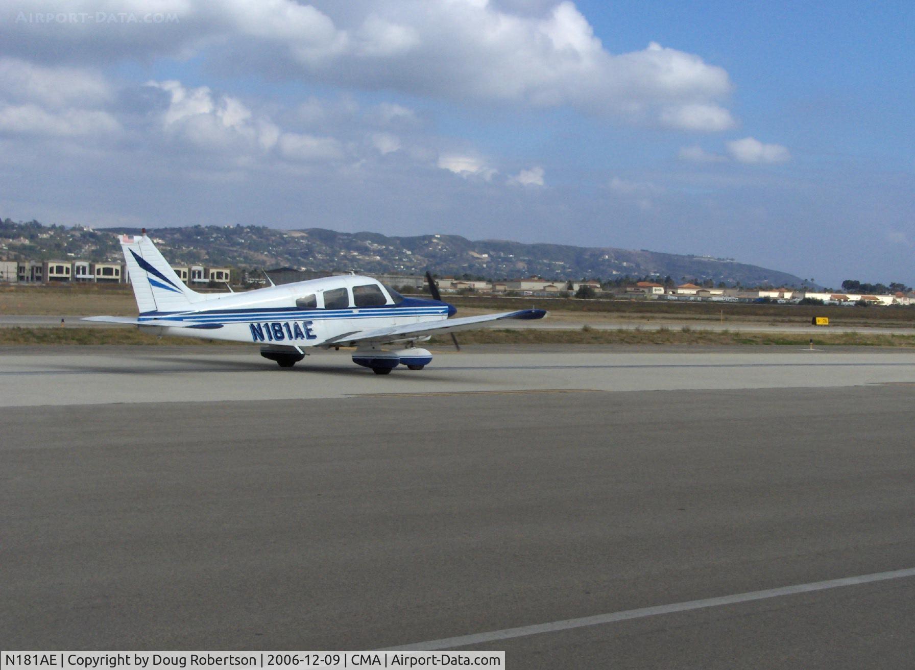 N181AE, 1977 Piper PA-28-181 C/N 28-7890235, 1977 Piper PA-28-181 ARCHER II, Lycoming O-360-A4M 180 Hp, taxi